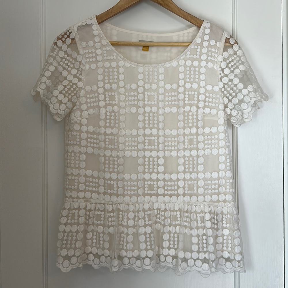 Anthropologie Short Sleeve Top